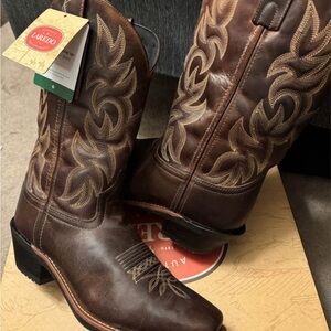 Laredo Men’s Breakout Square Toe Western Cowboy Boots (9.5D)